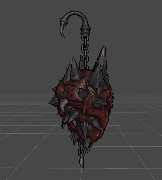 SweetGore スパイクハートピアス オリジナル3Dモデル