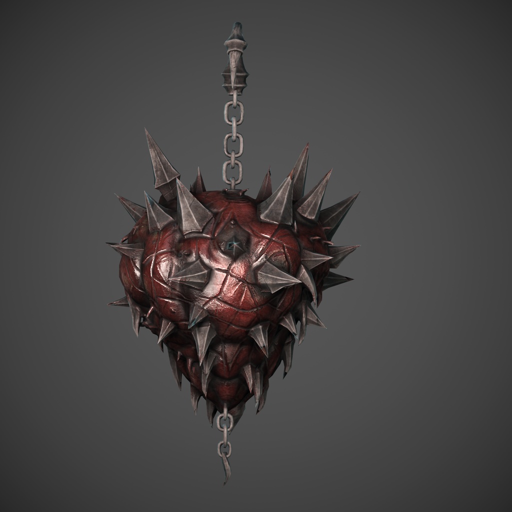 SweetGore スパイクハートピアス オリジナル3Dモデル