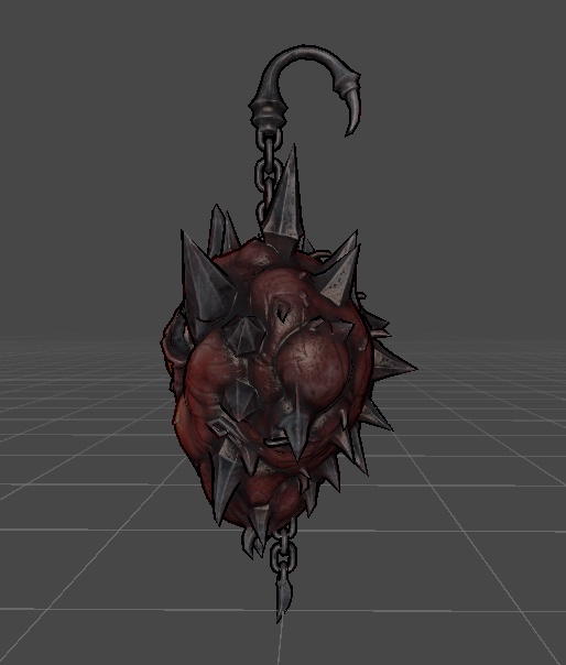 SweetGore スパイクハートピアス オリジナル3Dモデル