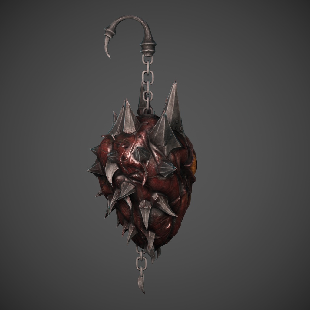 SweetGore スパイクハートピアス オリジナル3Dモデル