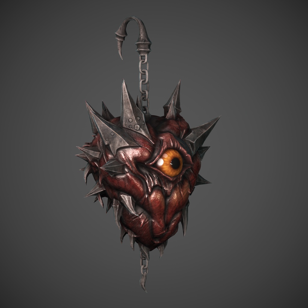 SweetGore スパイクハートピアス オリジナル3Dモデル