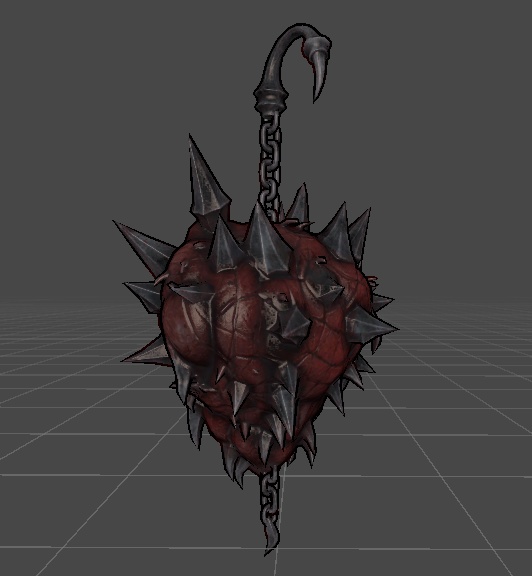 SweetGore スパイクハートピアス オリジナル3Dモデル