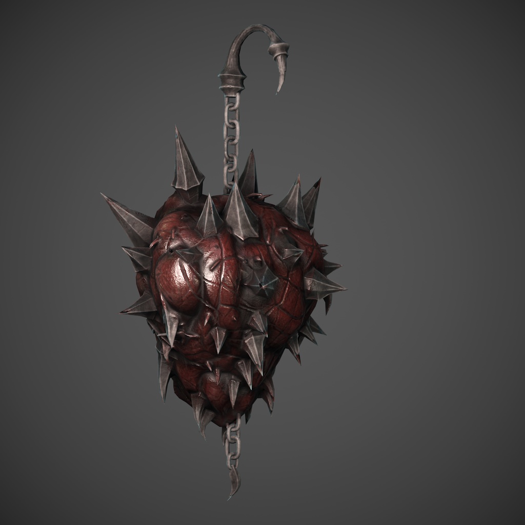 SweetGore スパイクハートピアス オリジナル3Dモデル