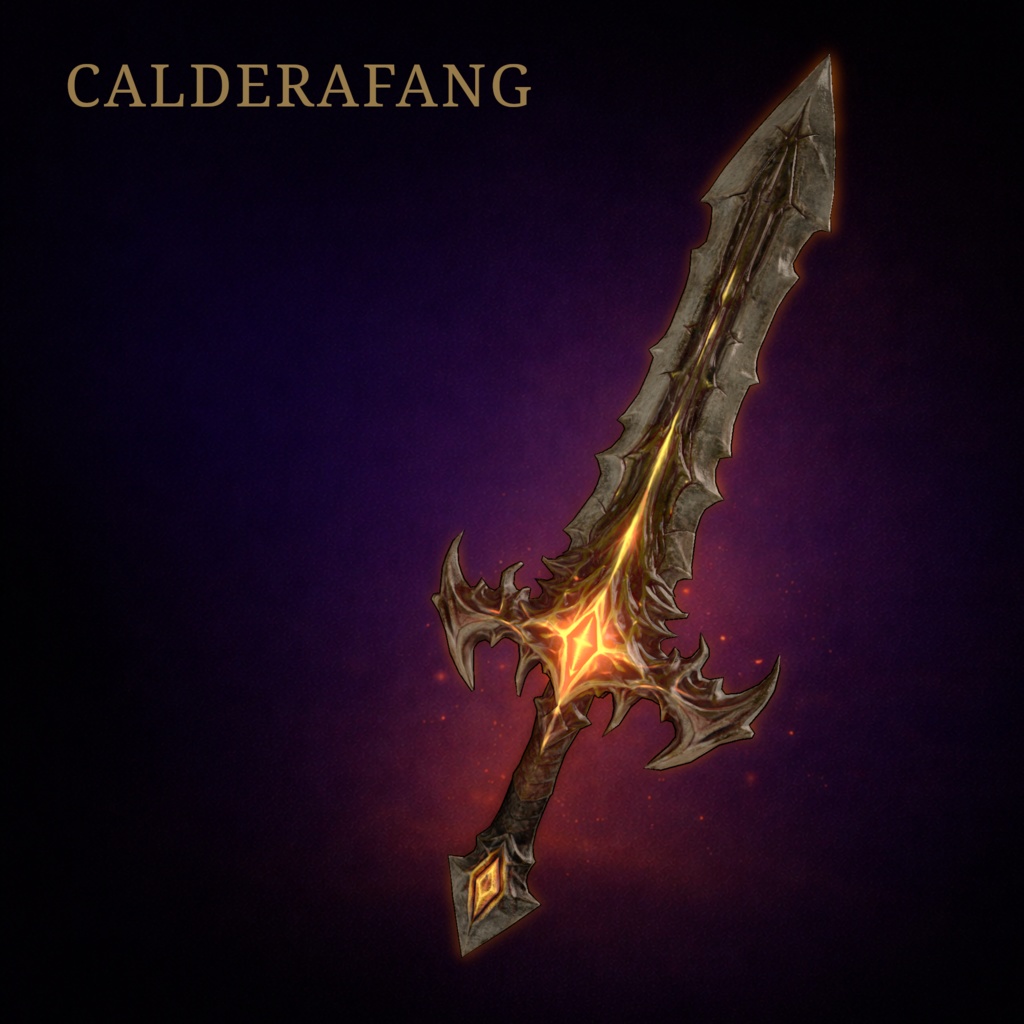 CalderaFang 魔剣 3Dモデル