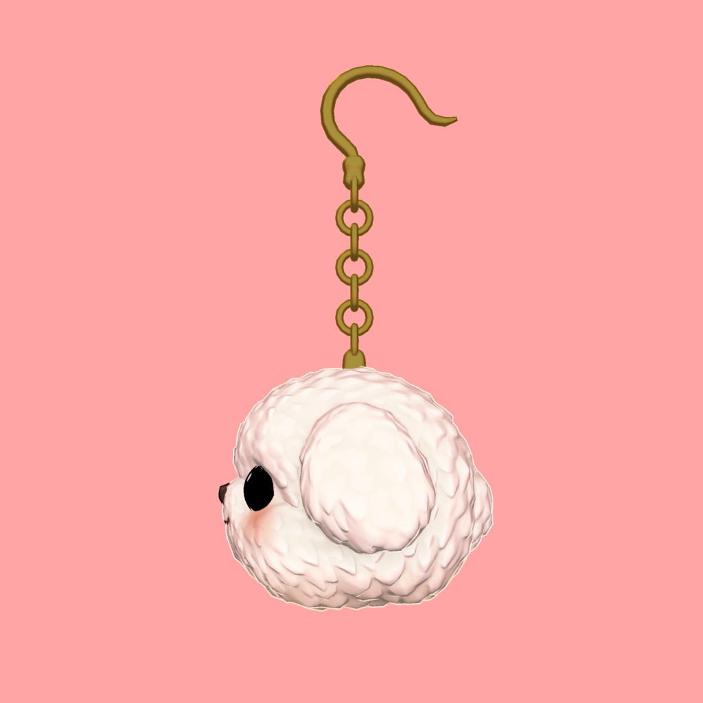 Maltese マルチーズピアス オリジナル3Dモデル