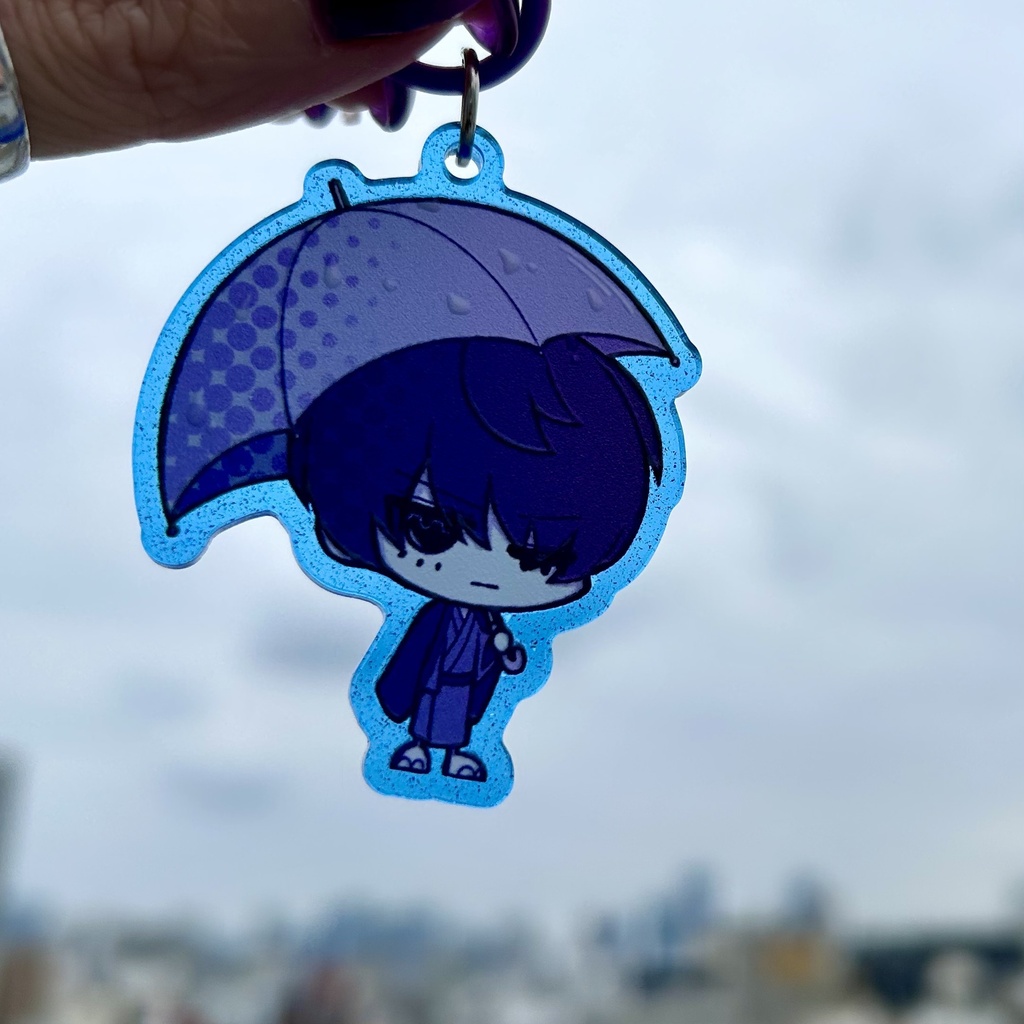 もう雨でも大丈夫だよアクリルキーホルダー