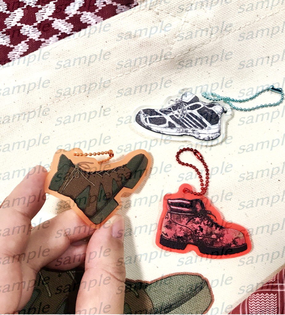 モンコニレイ靴柄トート&アクキー