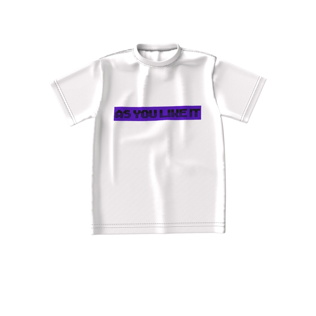 福良遊楽-シンプルロゴビッグシルエットTシャツ