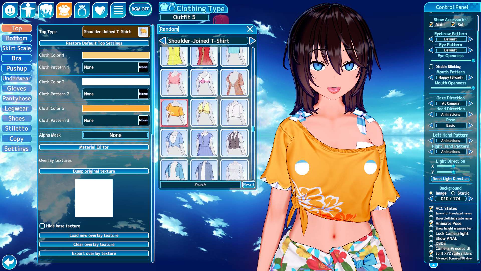 A character from Koikatsu Sunshine, showcasing the game's unique art style