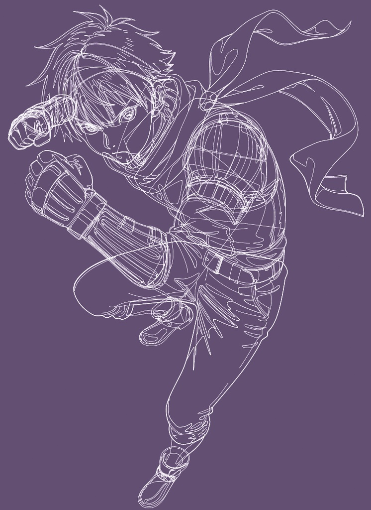 02 Character "Blake"【ベクター元データ収録】Complete Vector Set|布雷克・頂級向量工藝包