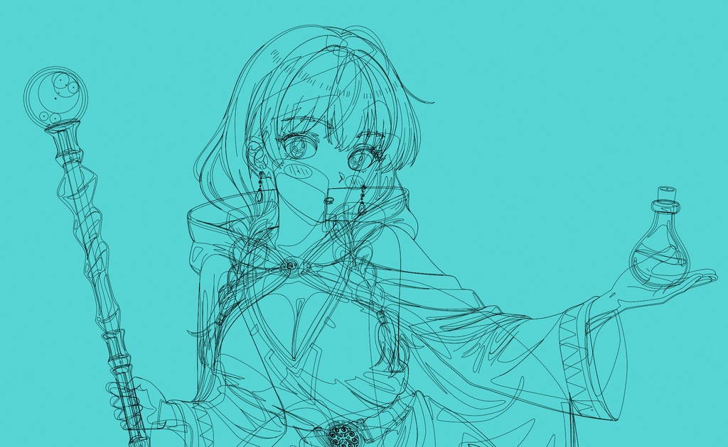 03 Character "Saria"【ベクター元データ収録】Complete Vector Set|莎里亞・頂級向量工藝包