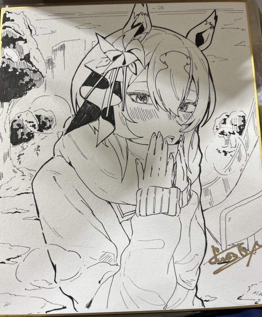 コミックライブ　ヤエノムテキ　色紙