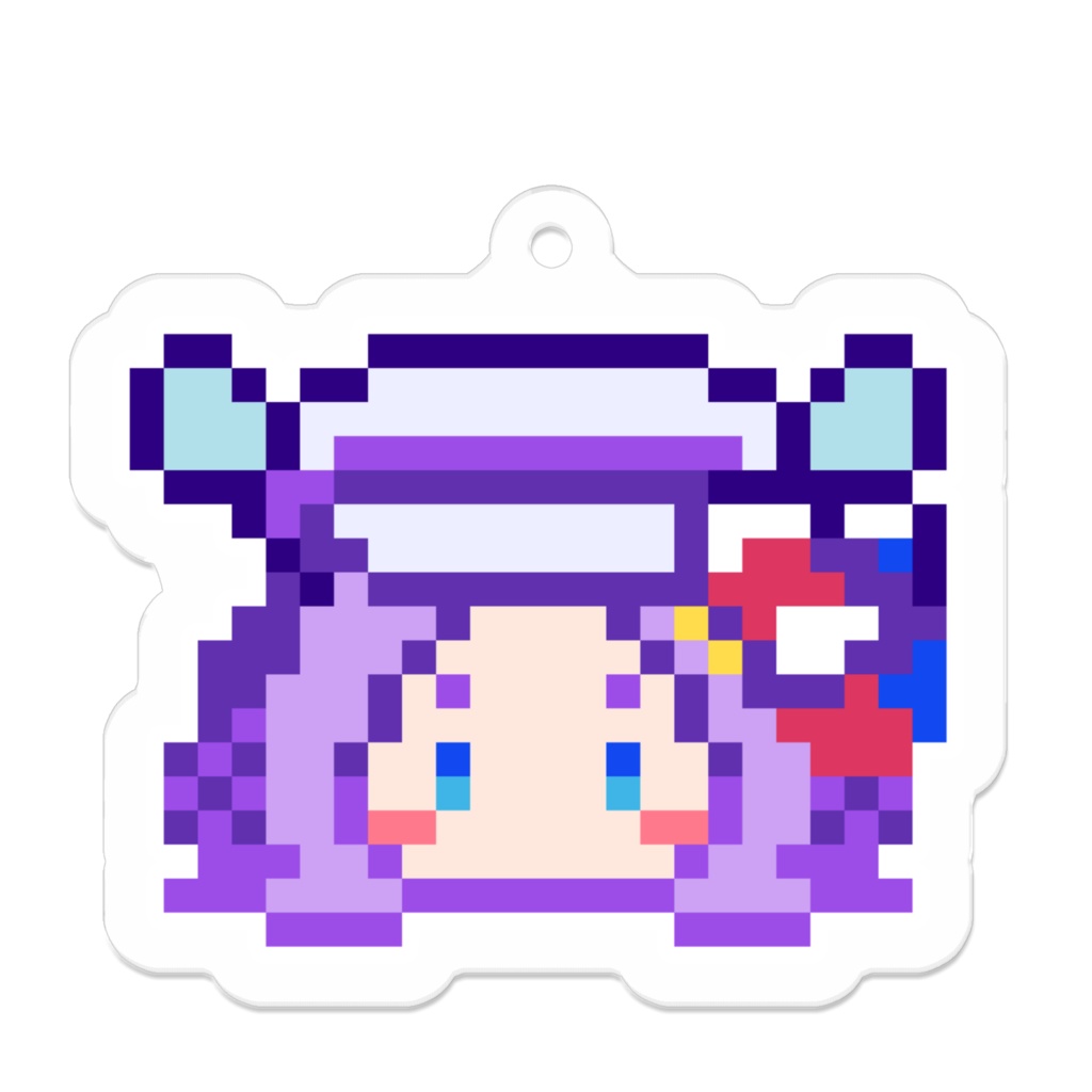 ドット絵バッジアクキー(解像度高め)