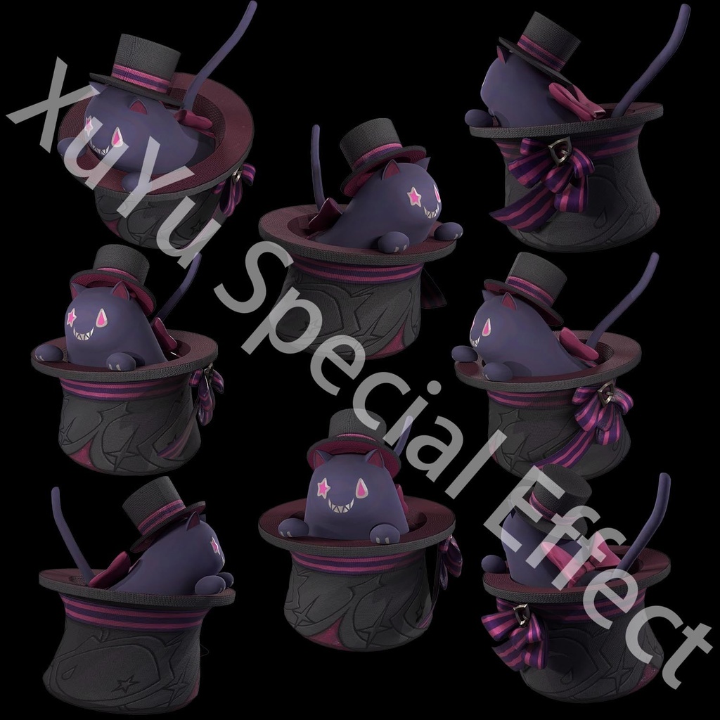 原神リネコスプレ用の特殊効果|Genshin Lyney Special Effectキャラクタースキル後期合成用PSD+PNGデジタルファイル|即時自動発送