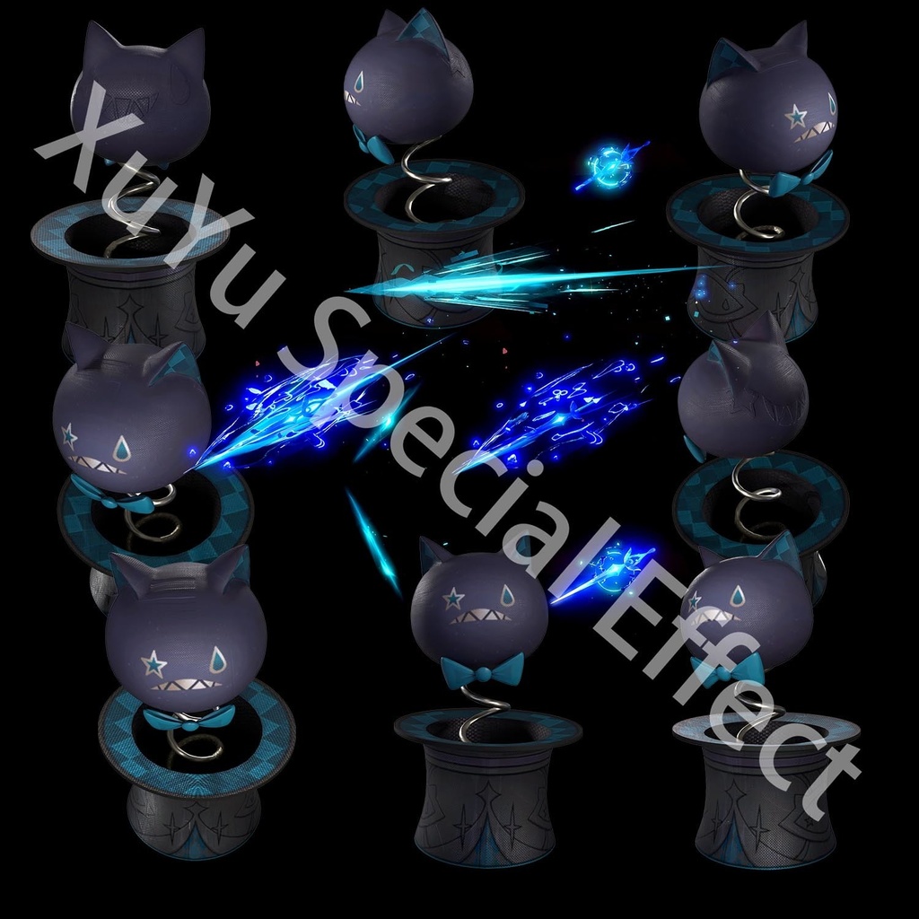 原神リネットコスプレ特殊効果 | Genshin Lynette Special Effectキャラクター スキル合成後の PSD + PNG ファイル | 即時自動発送