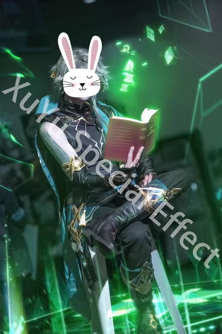 原神 アルハイゼンコスプレ特殊効果 | Genshin Alhaitham Special Effectキャラクター スキル合成後の PSD + PNG ファイル| 即時自動発送