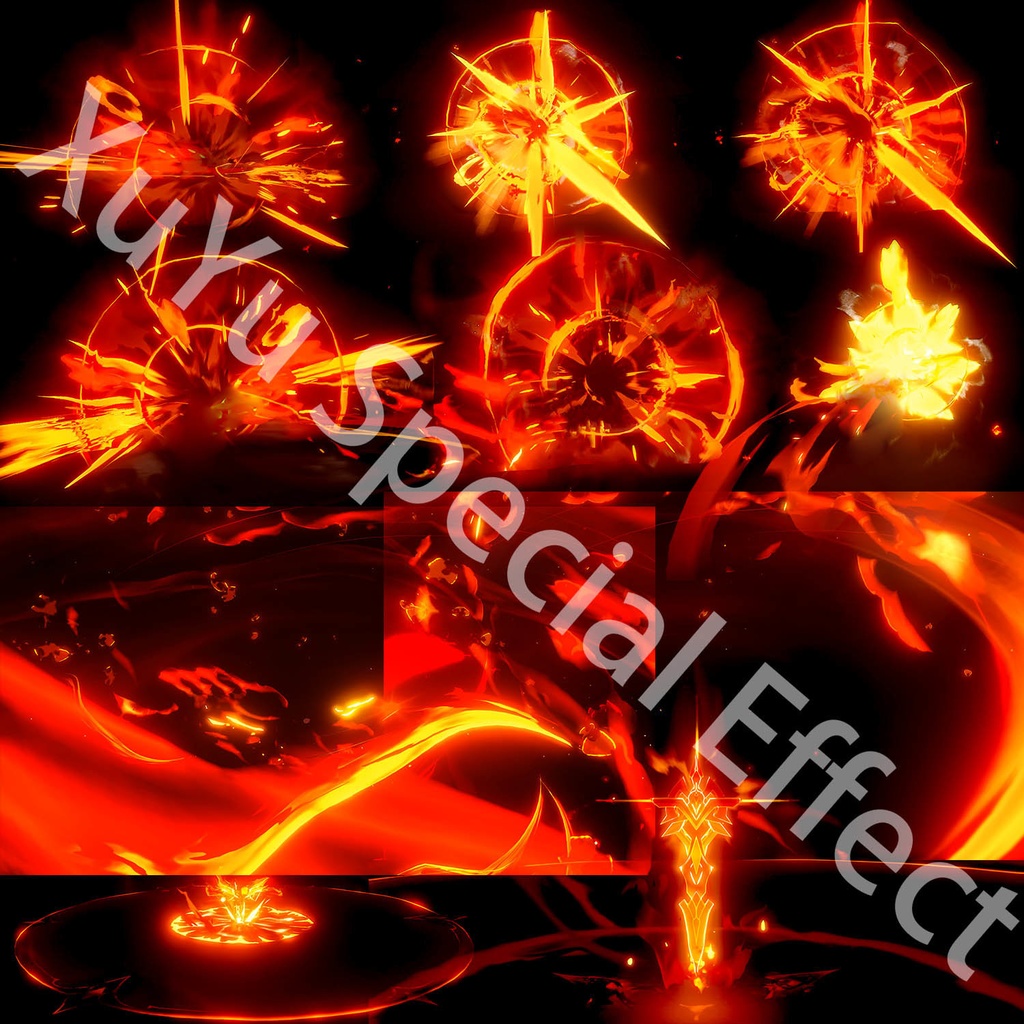 原神ディシアコスプレ用エフェクト|Genshin DehyaキャラクタースキルエフェクトPSD+PNGデジタルファイル|即時自動発送