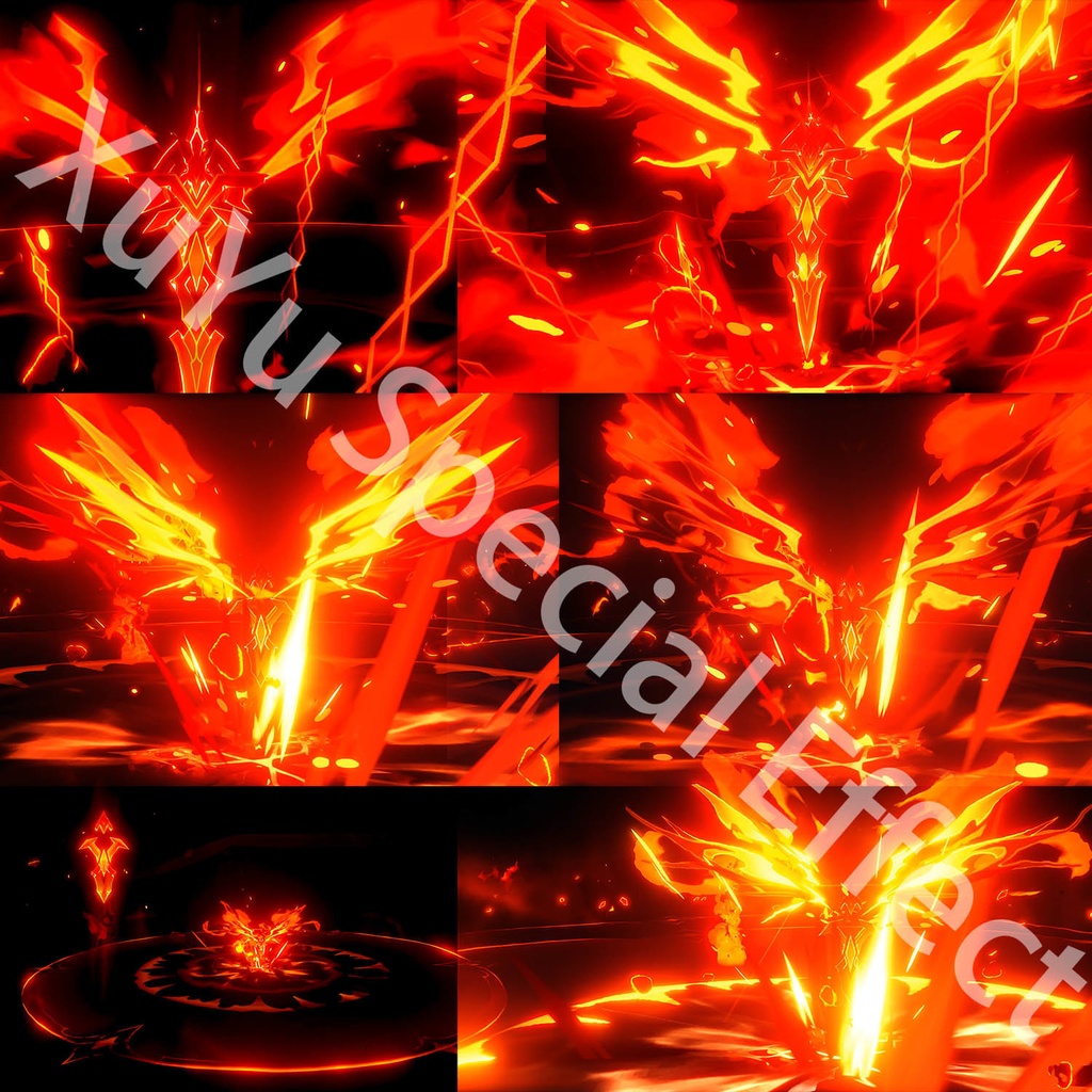 原神ディシアコスプレ用エフェクト|Genshin DehyaキャラクタースキルエフェクトPSD+PNGデジタルファイル|即時自動発送