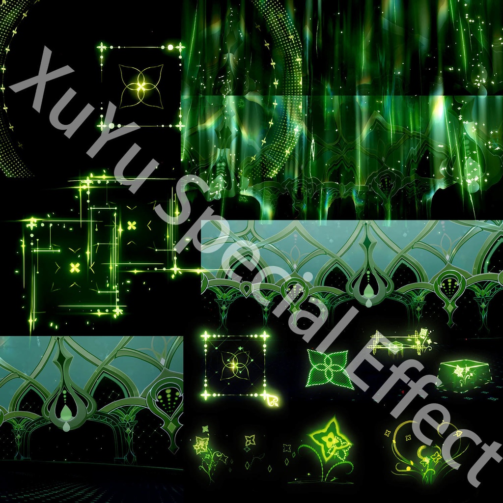 原神ナヒーダコスプレ用の特殊効果|Genshin Nahida Special Effectキャラクタースキルポスト合成に対応PSD+PNGデジタルファイル|即時自動発送