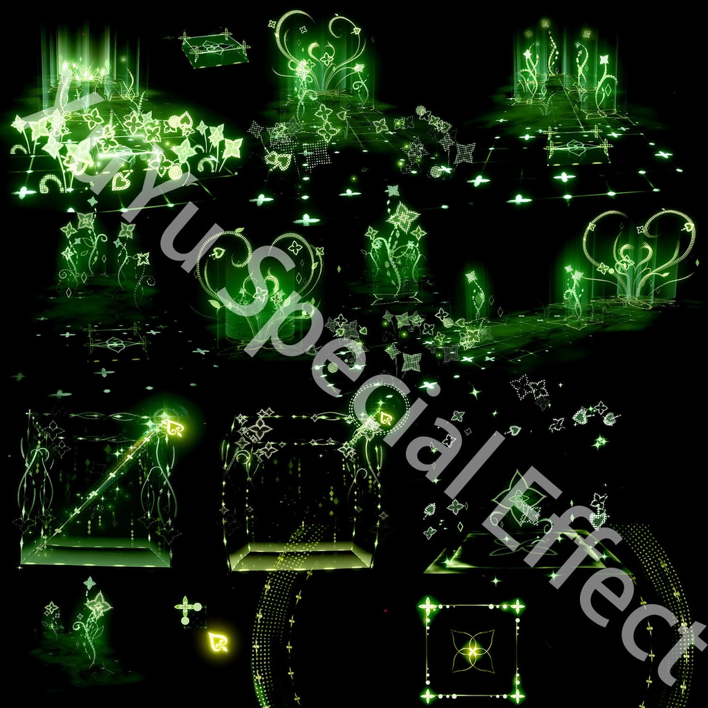 原神ナヒーダコスプレ用の特殊効果|Genshin Nahida Special Effectキャラクタースキルポスト合成に対応PSD+PNGデジタルファイル|即時自動発送