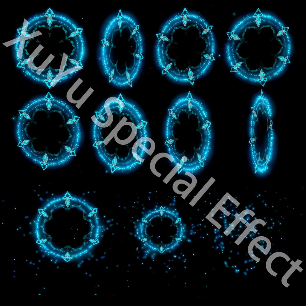 原神放浪者コスプレ用特殊効果|Genshin Wanderer Special Effectキャラクタースキルのポスト合成に対応PSD+PNGデジタルファイル|即時自動発送