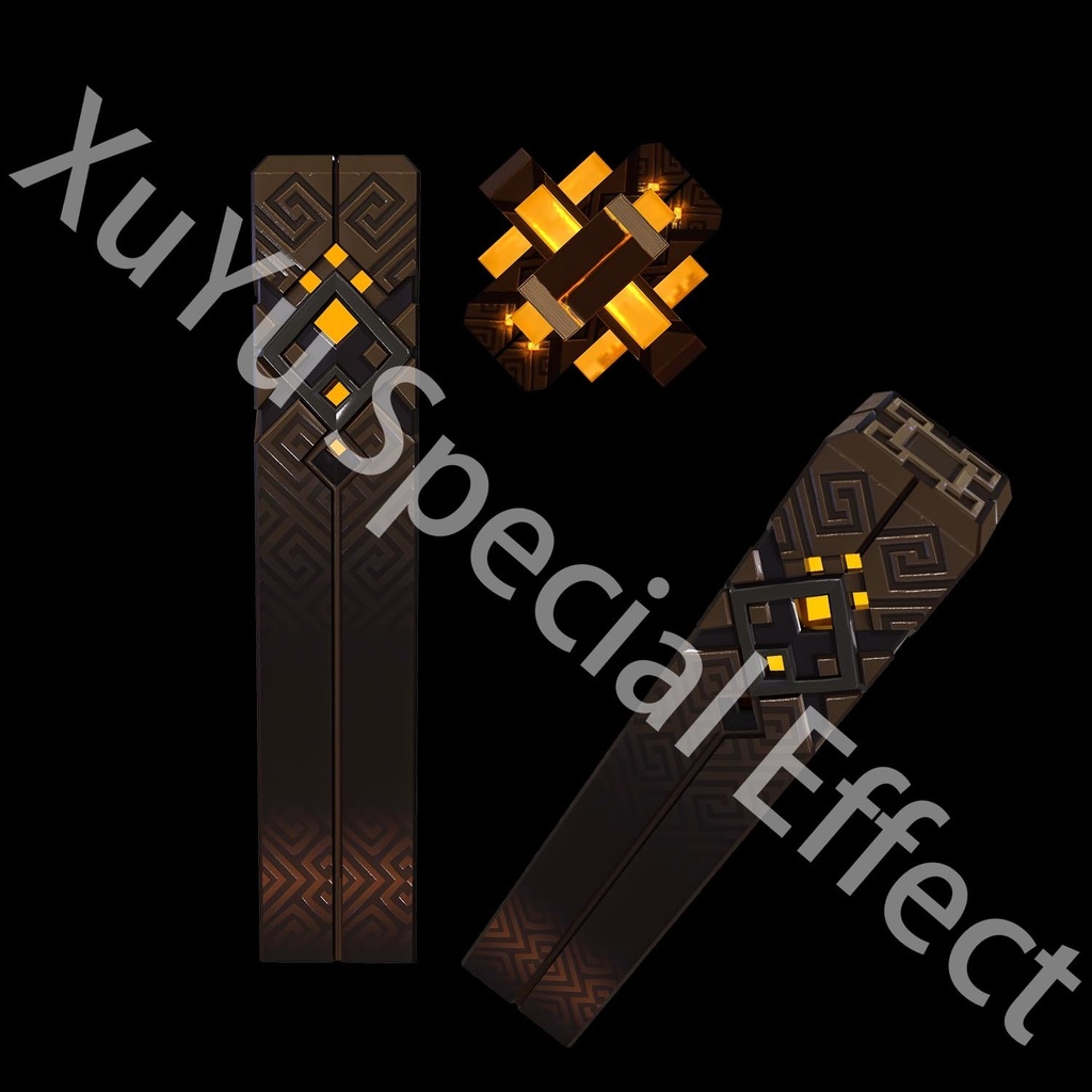 原神鍾離コスプレ用特殊効果|Genshin Zhongli Special Effectキャラクタースキルのポスト合成に対応PSD+PNGデジタルファイル|即時自動発送