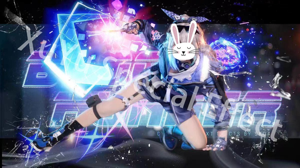 崩壊:スターレイル銀狼コスプレ用特殊効果|Honkai: Star Rail Silver Wolf Special Effectキャラクタースキルのポスト合成に対応PSD+PNGデジタルファイル|即時自動発送