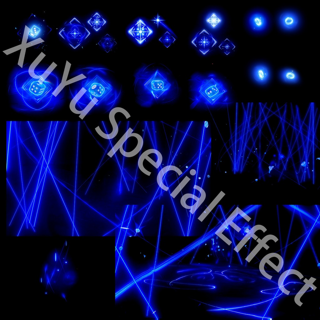 原神夜蘭コスプレ用特殊効果|Genshin Yelan Special Effectキャラクタースキルのポスト合成に対応PSD+PNGデジタルファイル|即時自動発送