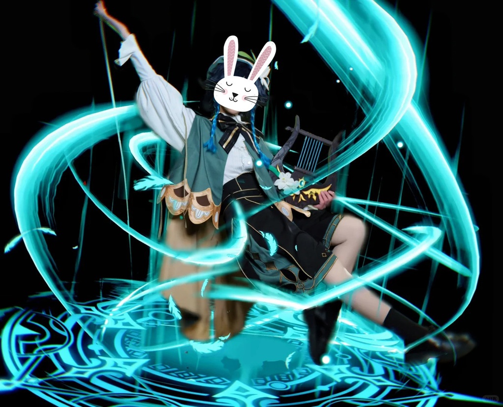 原神ウェンティコスプレ用特殊効果|Genshin Venti Cosplay Special Effectキャラクタースキルのポスト合成に対応PSD+PNGデジタルファイル|即時自動発送