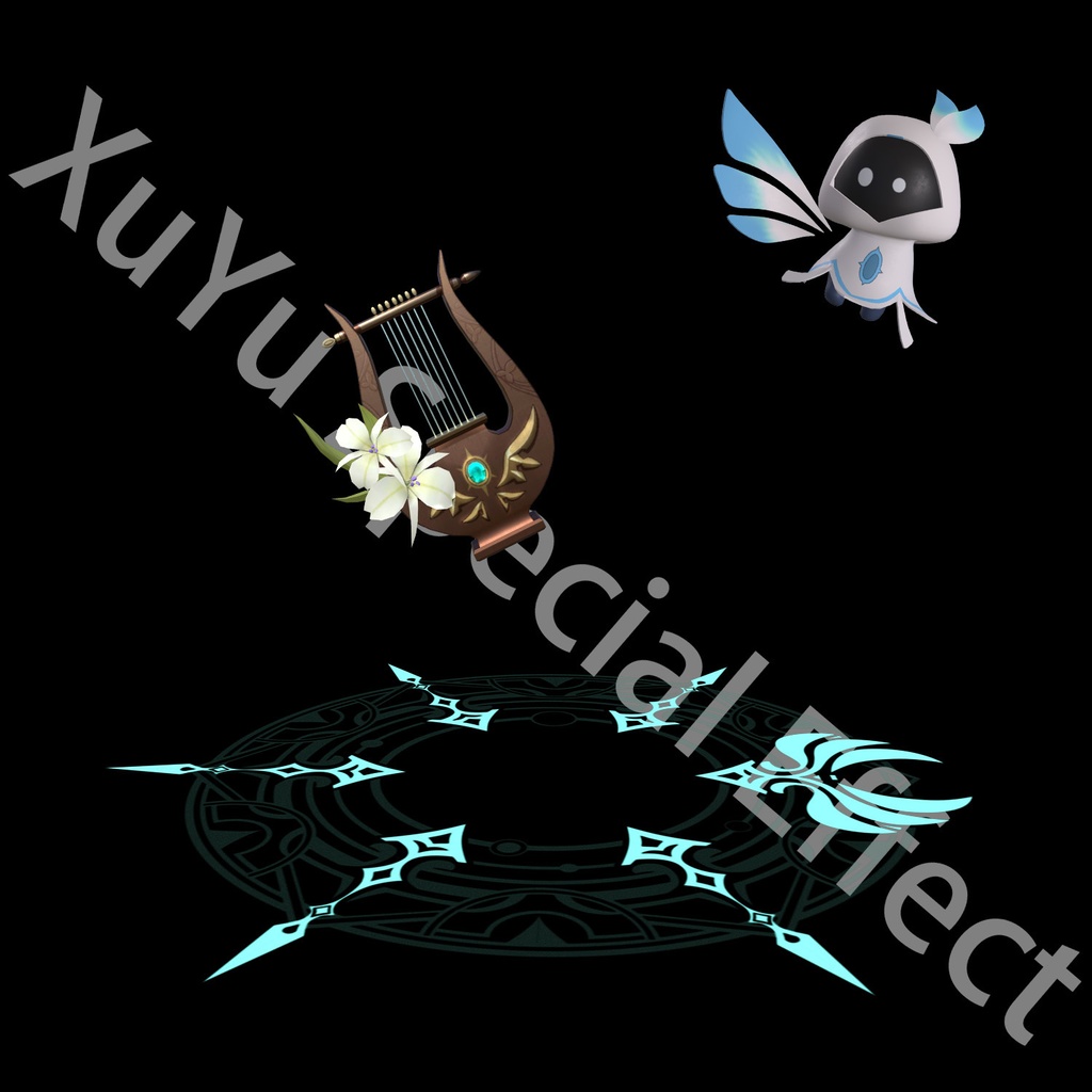 原神ウェンティコスプレ用特殊効果|Genshin Venti Cosplay Special Effectキャラクタースキルのポスト合成に対応PSD+PNGデジタルファイル|即時自動発送