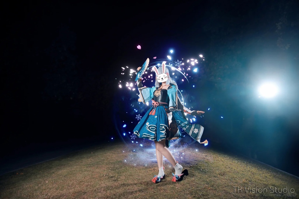 原神神里綾華コスプレ用特殊効果|Genshin Kamisato Ayaka Cosplay Special Effectキャラクタースキルのポスト合成に対応PSD+PNGデジタルファイル|即時自動発送