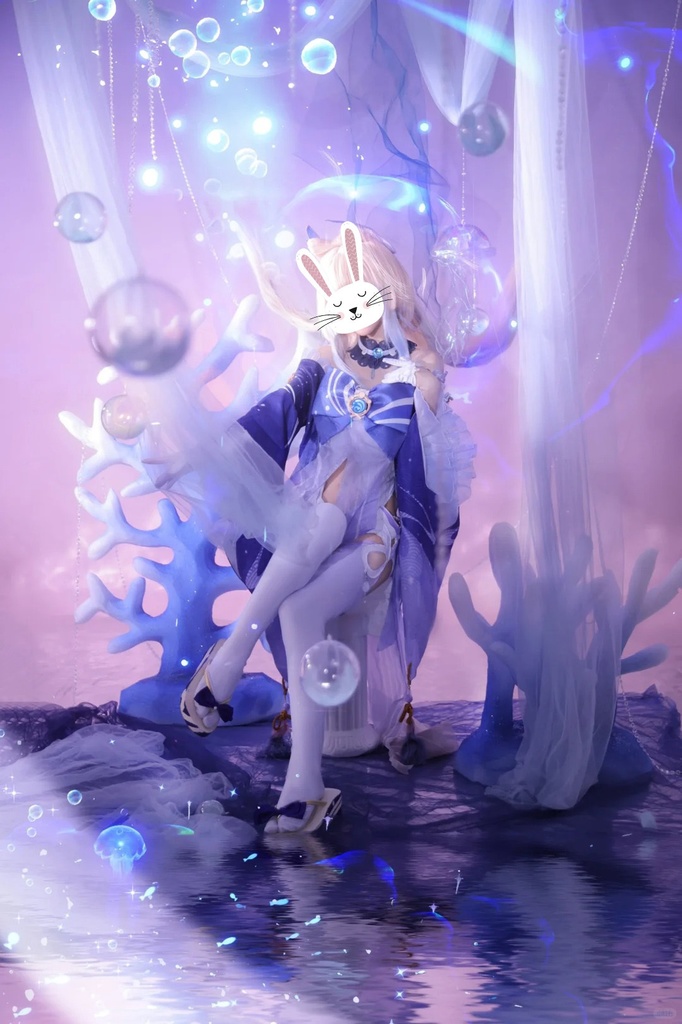 原神珊瑚宮心海コスプレ用特殊効果|Genshin Sangonomiya Kokomi Cosplay Special Effectキャラクタースキルのポスト合成に対応PSD+PNGデジタルファイル|即時自動発送