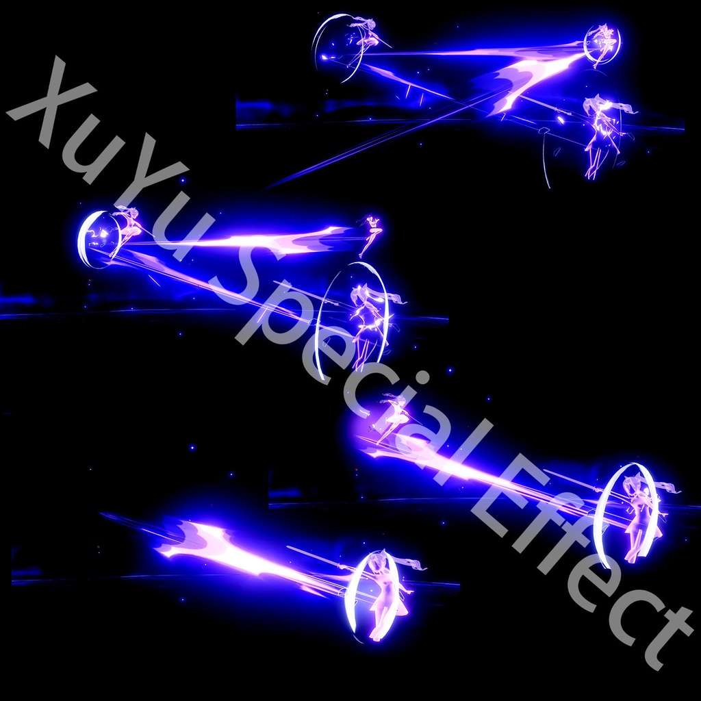 原神刻晴コスプレ用特殊効果|Genshin Keqing Cosplay Special Effectキャラクタースキルのポスト合成に対応PSD+PNGデジタルファイル|即時自動発送