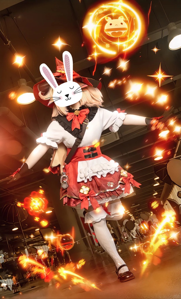 原神クレーコスプレ用特殊効果|Genshin Klee Cosplay Special Effectキャラクタースキルのポスト合成に対応PSD+PNGデジタルファイル|即時自動発送