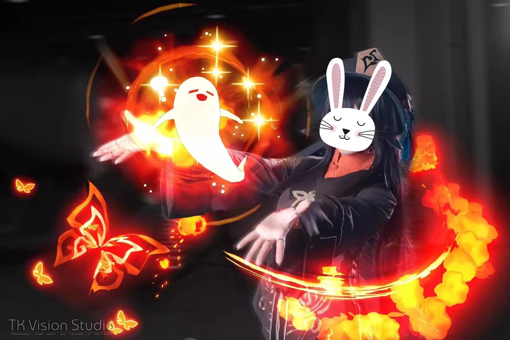 原神胡桃コスプレ用特殊効果|Genshin Hu Tao Cosplay Special Effectキャラクタースキルのポスト合成に対応PSD+PNGデジタルファイル|即時自動発送