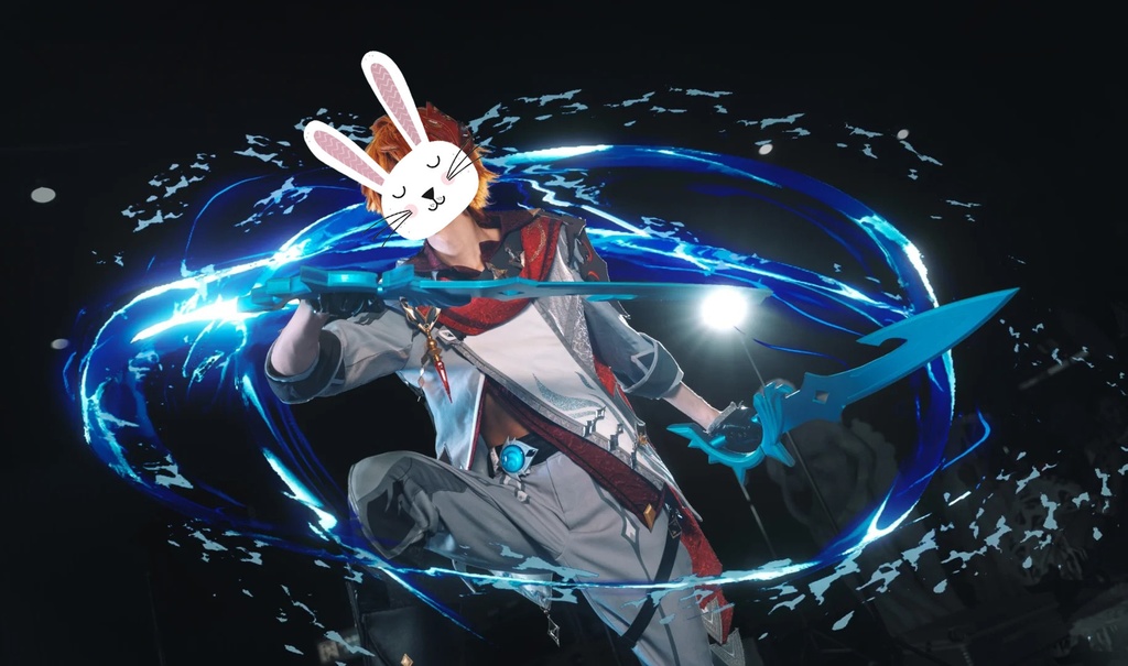 原神タルタリヤコスプレ用特殊効果|Genshin Tartaglia Cosplay Special Effectキャラクタースキルのポスト合成に対応PSD+PNGデジタルファイル|即時自動発送