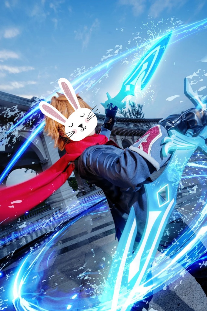 原神タルタリヤコスプレ用特殊効果|Genshin Tartaglia Cosplay Special Effectキャラクタースキルのポスト合成に対応PSD+PNGデジタルファイル|即時自動発送