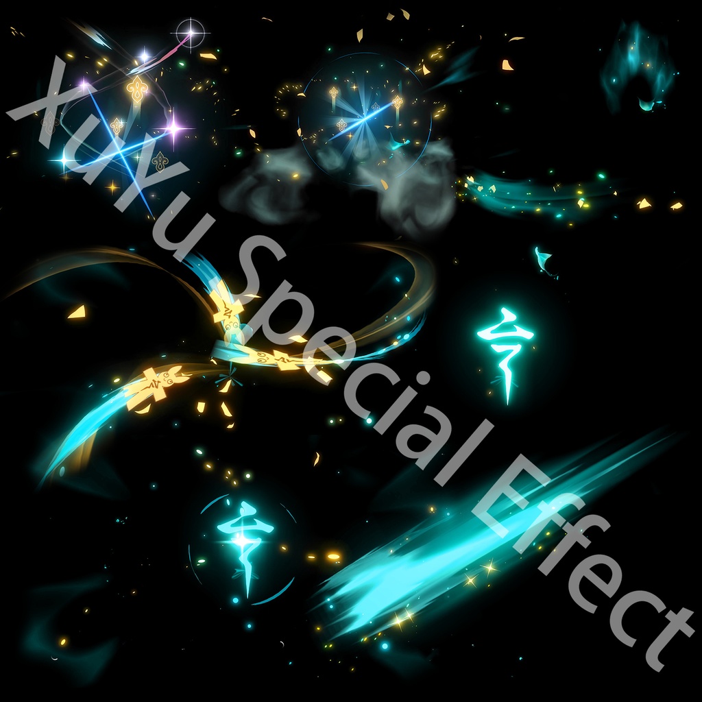 崩壊:スターレイル フォフォ コスプレ用特殊効果|Honkai: Star Rail Huohuo Special Effectキャラクタースキルのポスト合成に対応PSD+PNGデジタルファイル|即時自動発送