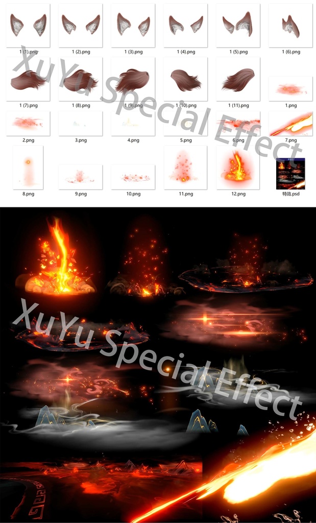 崩壊:スターレイル 椒丘 コスプレ用特殊効果|Honkai: Star Rail Jiaoqiu Special Effectキャラクタースキルのポスト合成に対応PSD+PNGデジタルファイル|即時自動発送