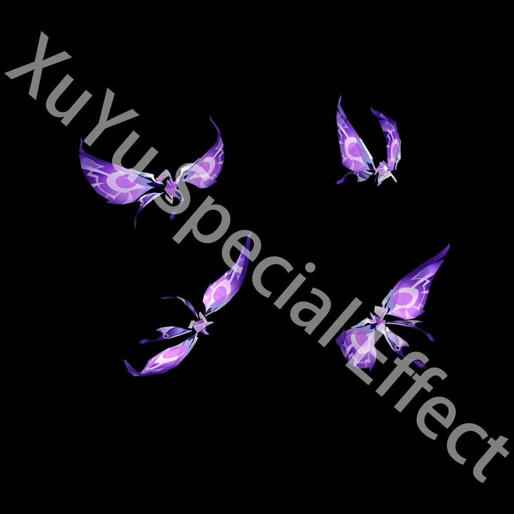 原神晶蝶コスプレ用特殊効果|Genshin Impact Crystalfly Trap Cosplay Special Effectキャラクタースキルのポスト合成に対応PSD+PNGデジタルファイル|即時自動発送