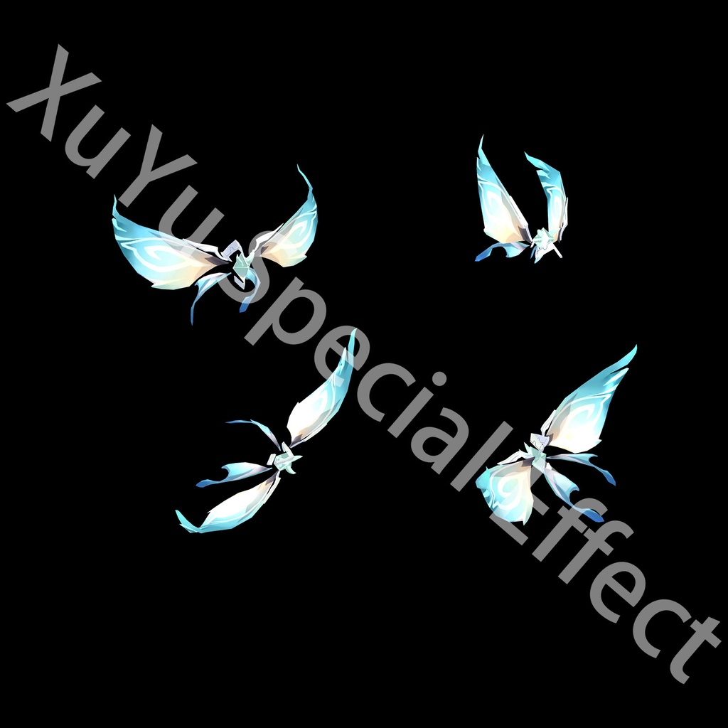 原神晶蝶コスプレ用特殊効果|Genshin Impact Crystalfly Trap Cosplay Special Effectキャラクタースキルのポスト合成に対応PSD+PNGデジタルファイル|即時自動発送
