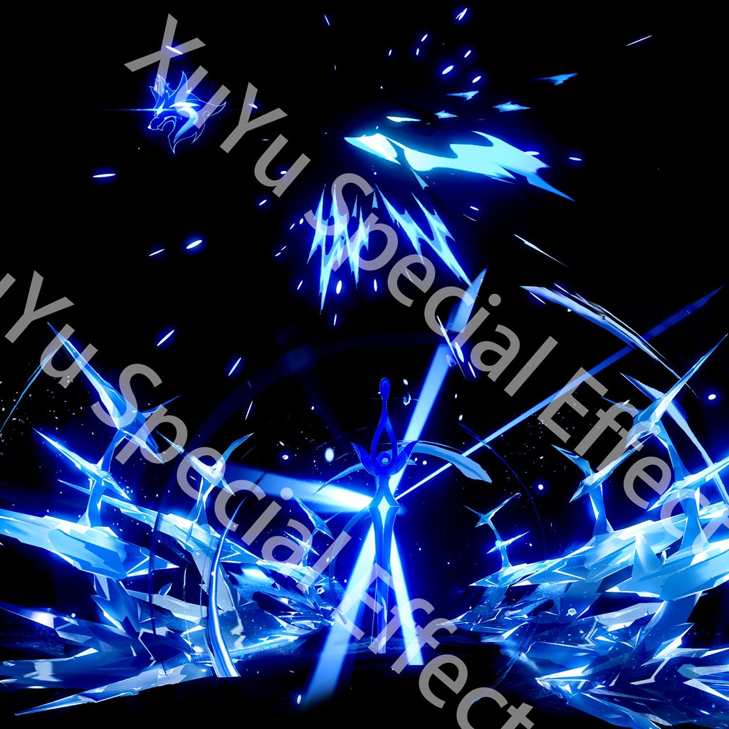 原神リオセスリコスプレ用特殊効果|Genshin Impact Wriothesley Cosplay Special Effectキャラクタースキルのポスト合成に対応PSD+PNGデジタルファイル|即時自動発送