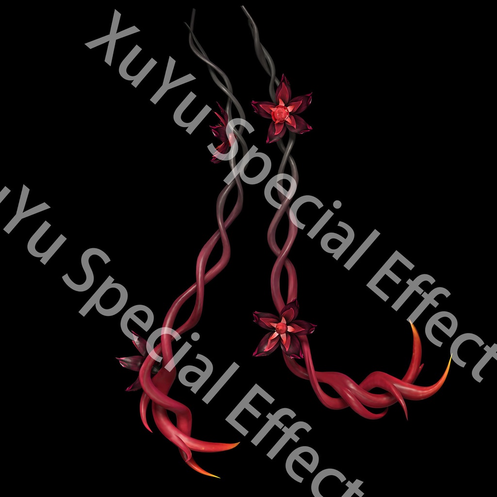 鳴潮ツバキコスプレ用特殊効果|Wuthering Waves Camellya Cosplay Special Effectキャラクタースキルのポスト合成に対応PSD+PNGデジタルファイル|即時自動発送