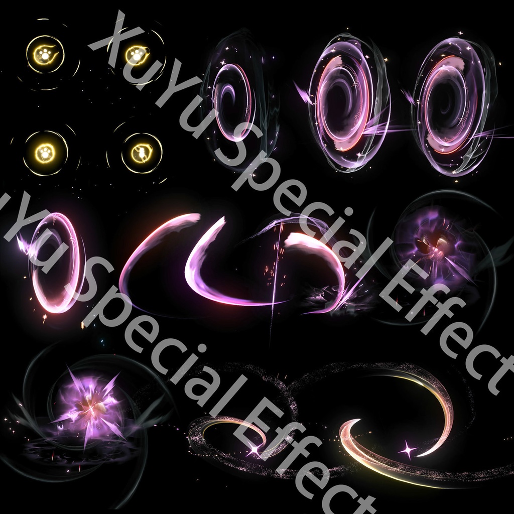 鳴潮灯灯コスプレ用特殊効果|Wuthering Waves Lumi Cosplay Special Effectキャラクタースキルのポスト合成に対応PSD+PNGデジタルファイル|即時自動発送