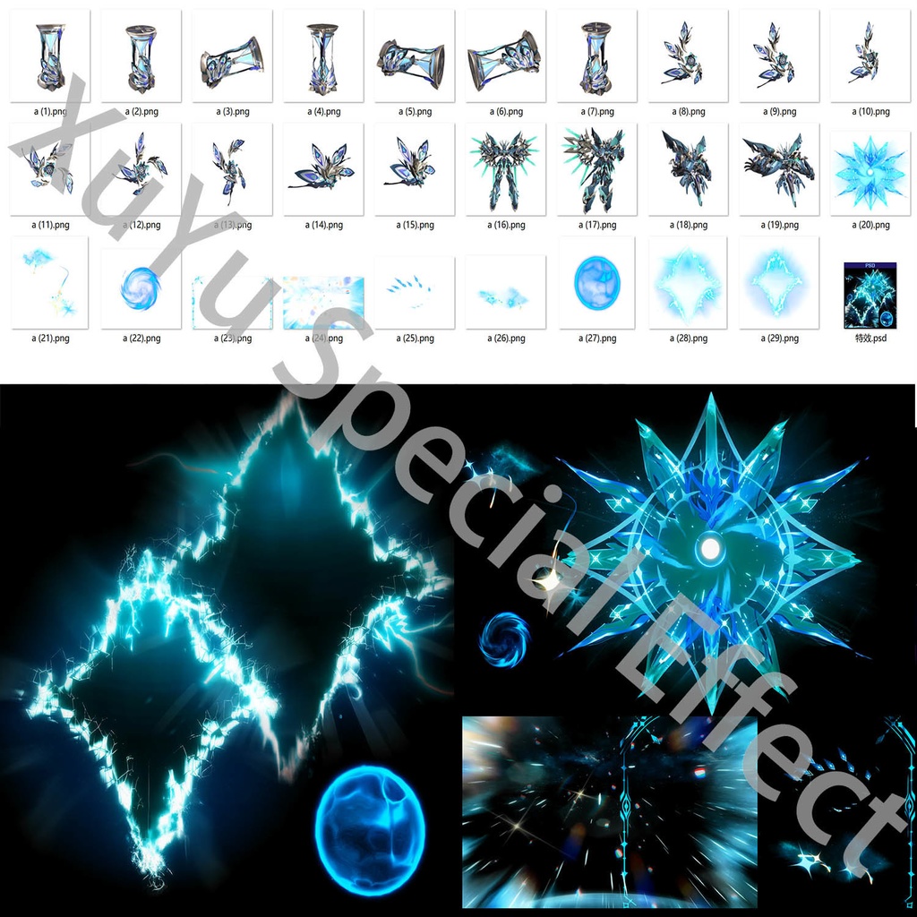 崩壊3rd ヴィタ コスプレ用特殊効果|Honkai 3rd Vita Special Effectキャラクタースキルのポスト合成に対応PSD+PNGデジタルファイル|即時自動発送