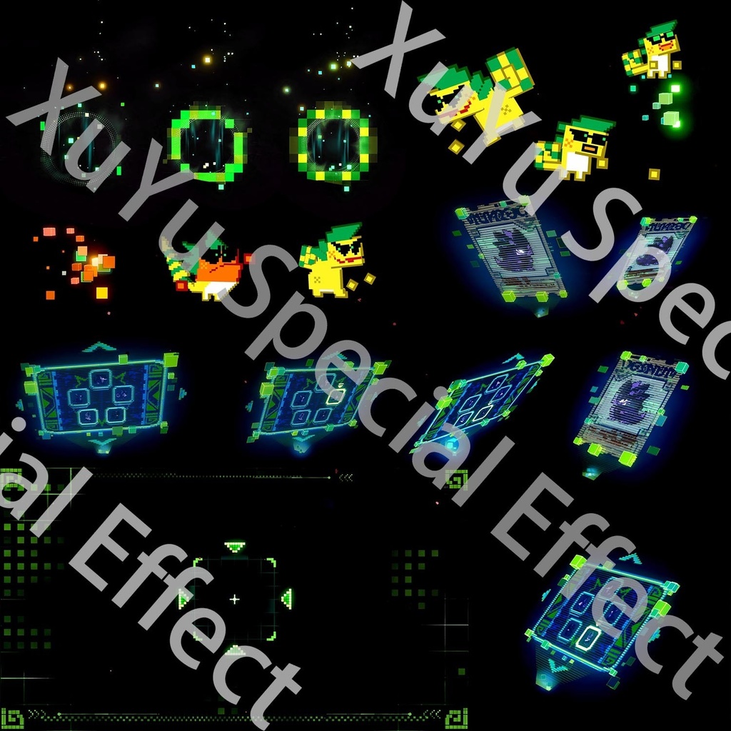 原神 キィニチ コスプレ用エフェクト|Genshin Impact Kinich Cosplay Effectキャラクタースキルのポスト合成に対応PSD+PNGデジタルファイル|即時自動発送