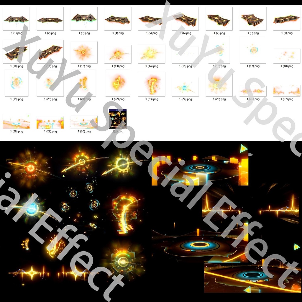 原神シロネンコスプレ用エフェクト|Genshin Impact Xilonen Cosplay Effectキャラクタースキルのポスト合成に対応PSD+PNGデジタルファイル|即時自動発送