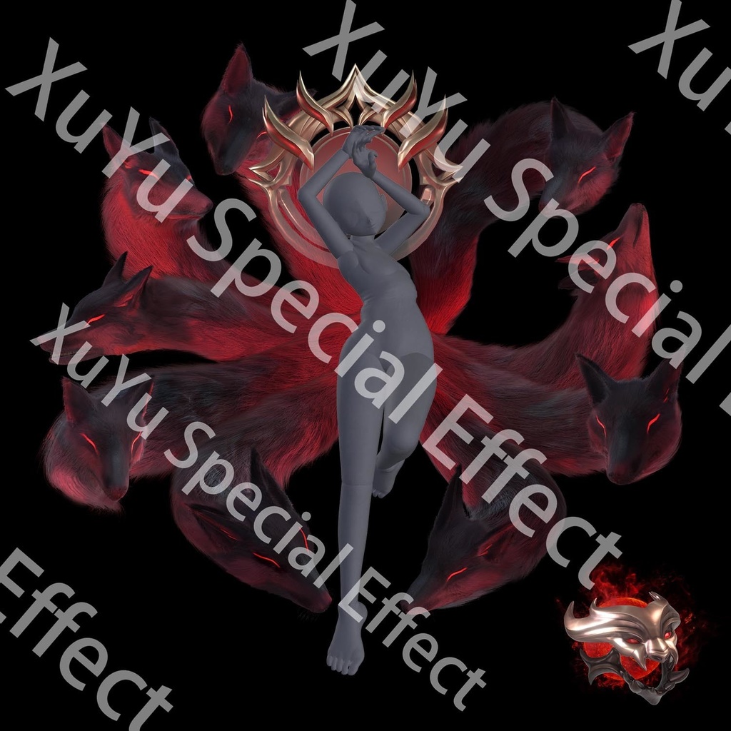 不滅なる伝説アーリコスプレ用特殊効果LOLリーグ・オブ・レジェンズ｜Immortalized Legend Faker Ahri Cosplay Effects LOL League of Legends Ahriキャラクタースキルのポスト合成に対応PSD+PNGデジタルファイル|即時自動発送
