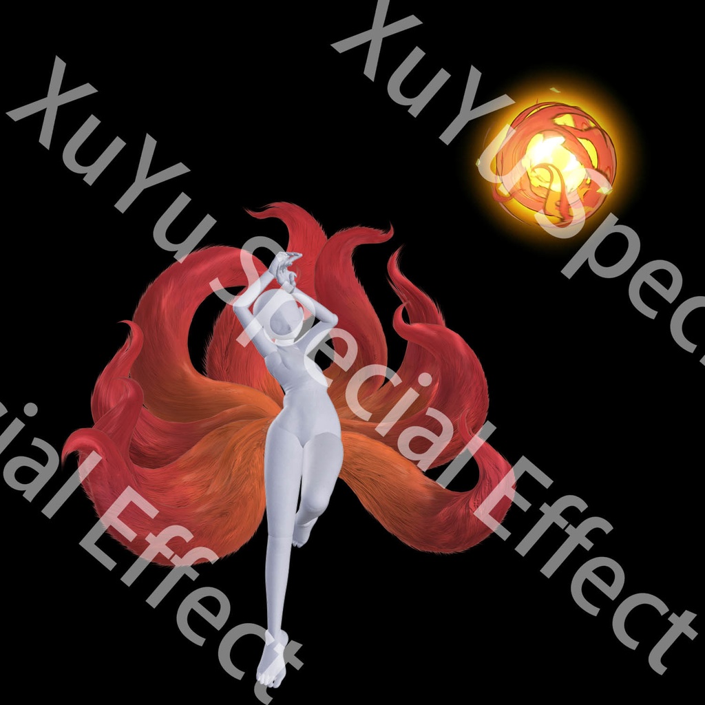 红焰の妖狐アーリコスプレ用特殊効果LOLリーグ・オブ・レジェンズ｜Crimson Hot Ahri Cosplay Effects LOL League of Legends Ahriキャラクタースキルのポスト合成に対応PSD+PNGデジタルファイル|即時自動発送