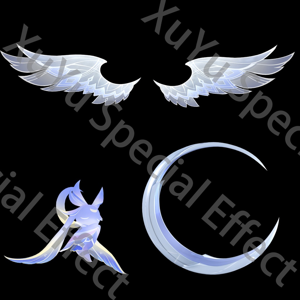 原神コロンビーナ コスプレ用エフェクト|Genshin Impact Columbina Cosplay Effectキャラクタースキルのポスト合成に対応PNG/PSD+PNGデジタルファイル|即時自動発送